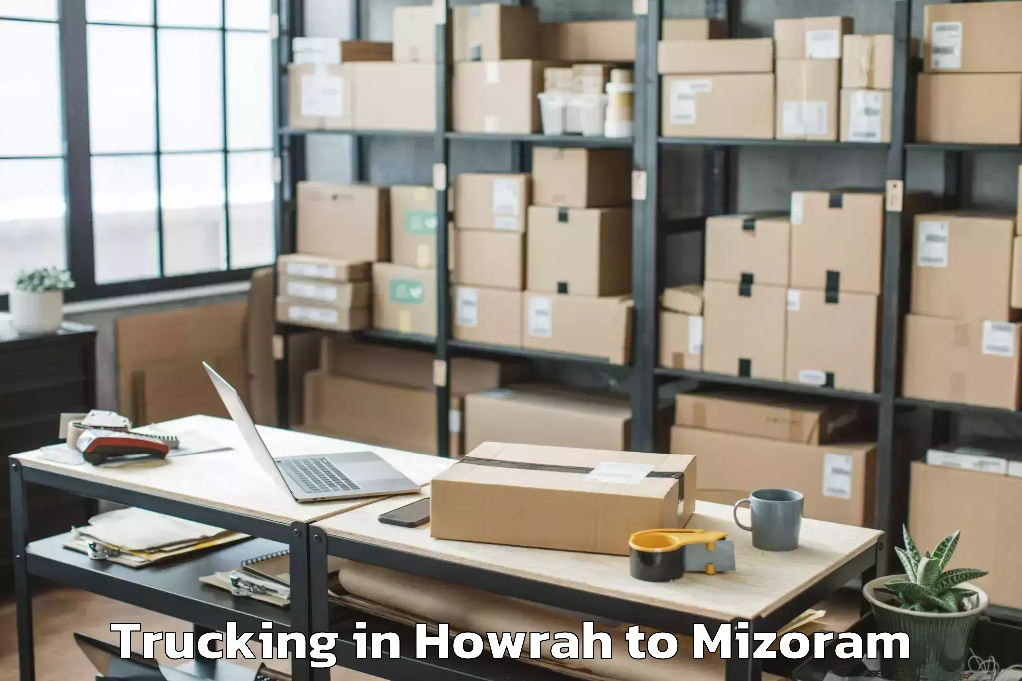 Comprehensive Howrah to Mizoram University Aizawl Trucking